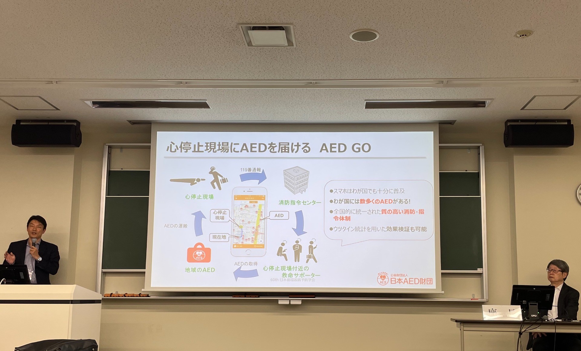 AED20周年企画実行委員会コラボ特別講演「ちょっと知ってた？市民が AED を使えるようになってもう20年　～ AED のこれまでとこれから～」